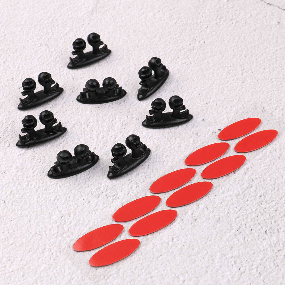 8 X Car wire cord clip cable holder tie fixer organizer drop adhesive c C.l8