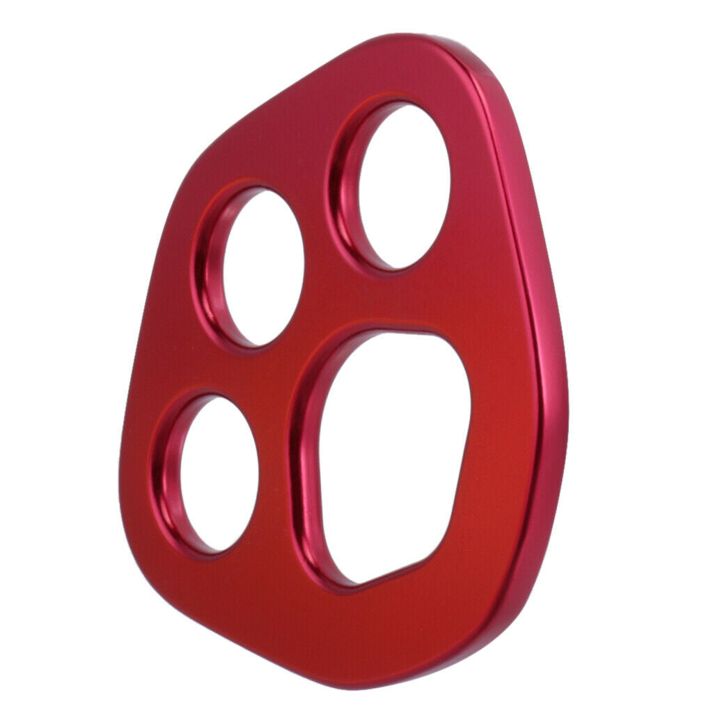 High Strength Paw Rigging Plate Rock Climbing Equipment Tree Arborist Red