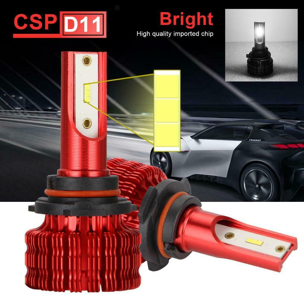 2pcs Auto Car LED Headlight Bulbs 9006 Socket 6500K 20W/Bulb 360 Degree