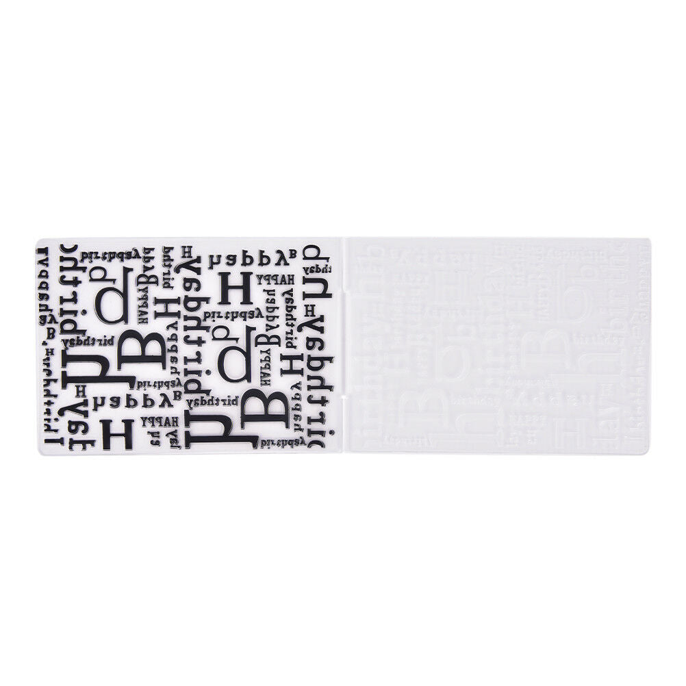 Happy Birthday Plastic Embossing Folders For Diy Scebpbooking Paper Card E DDDF