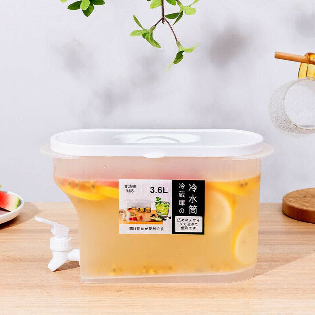 3.6L Cold Kettle for Fruit Tea Beverage Ice Tea Pitcher with Faucet BPA Free
