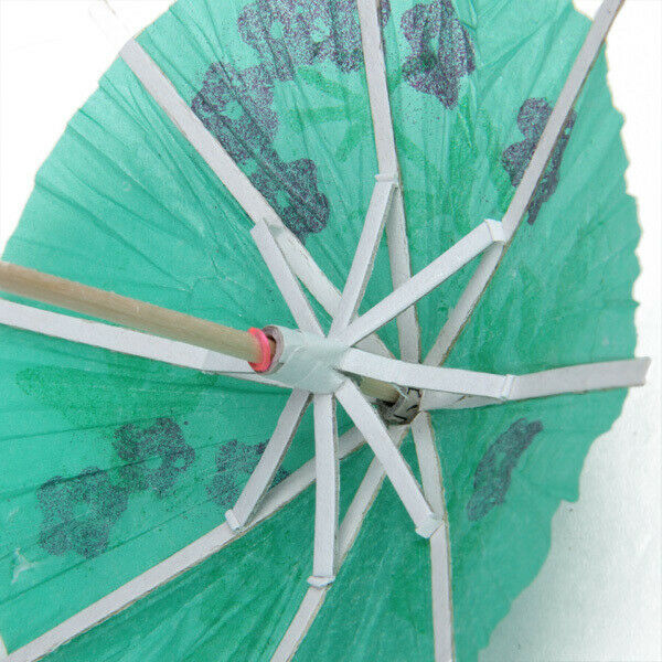 Drink Umbrellas Tropical Cocktail Picks - 144 Pack - Parasol Toothpicks for