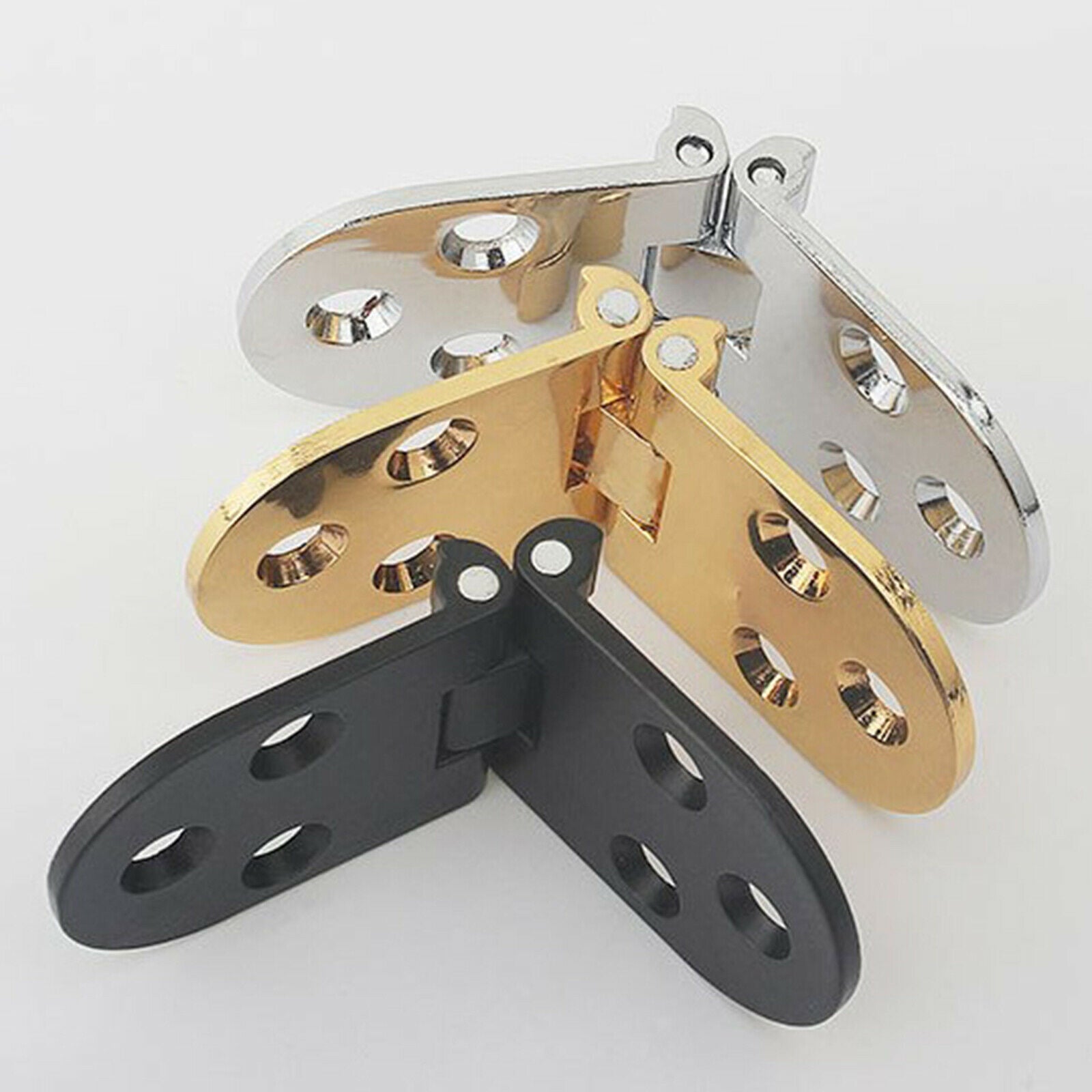 8Pcs Stainless Steel Folding Flip Hinge for Cabinets Sturdy Professional