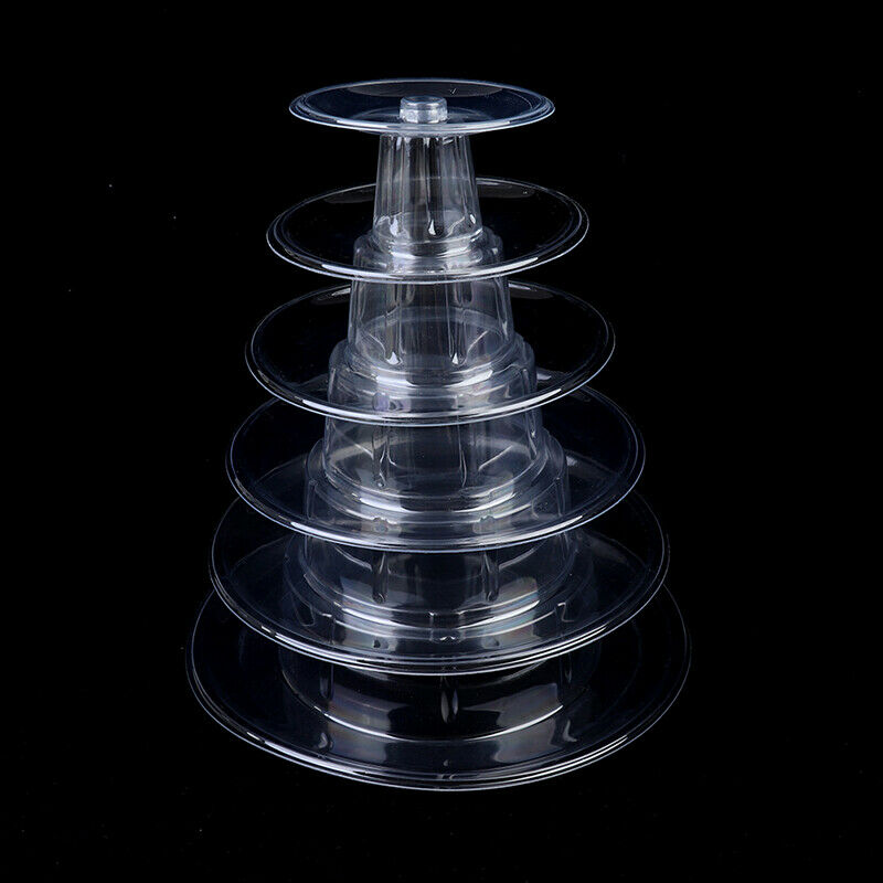 6-Tiers Macaron Display Stand Cupcake Tower Rack Stand Tray For Wedding Birt FT