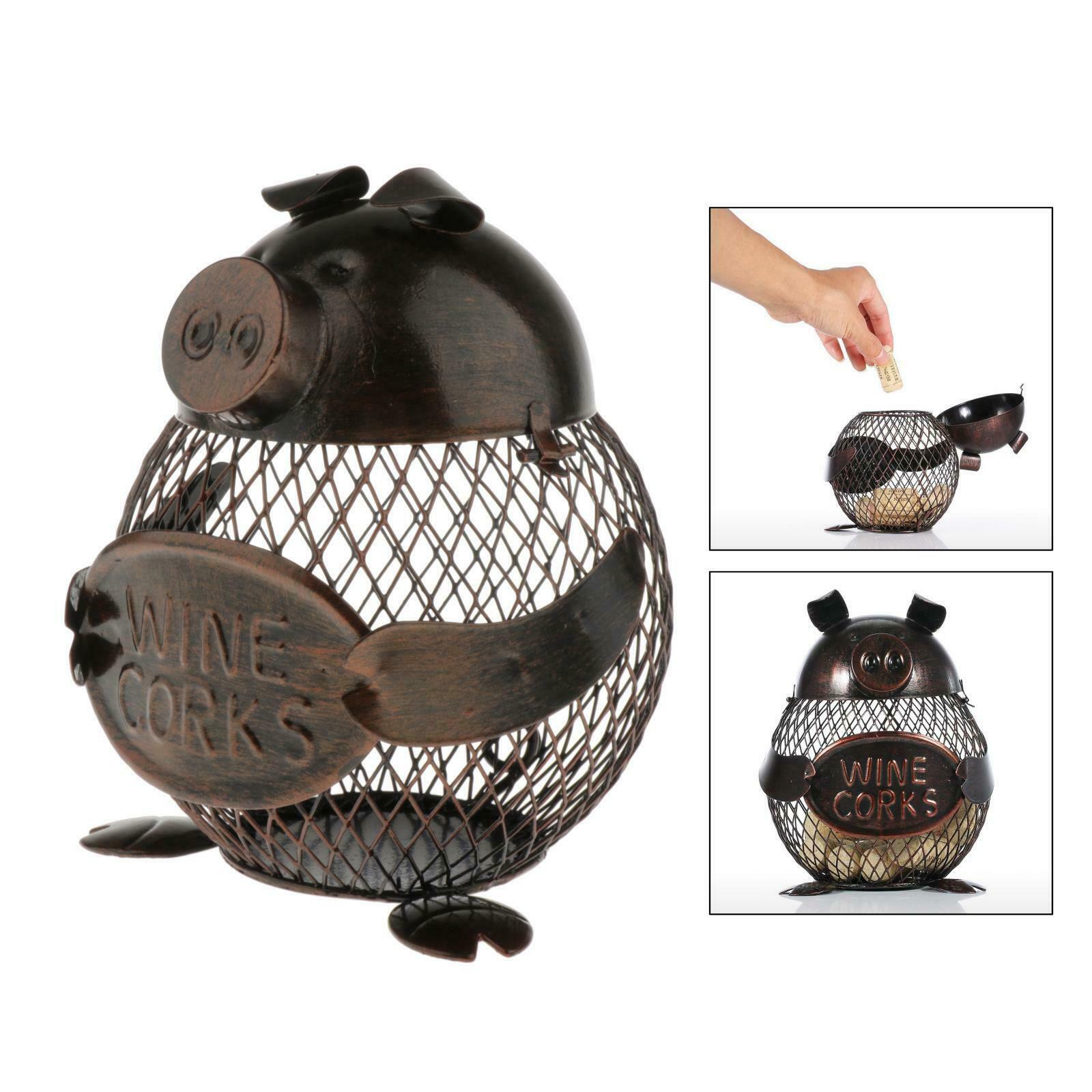 Metal Coin Bank Money Box Pig Animals Shaped Piggy Bank Handwork Crafting Art