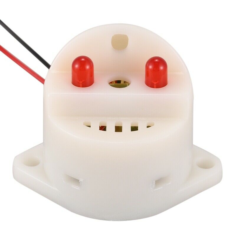 DC 6-24V 30mA 2 Wire Industrial Red LED Flash Alarm Buzzer Siren 90dB M2B4B4