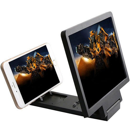 Holder Magnifier Screen Smartphone Projector Without Glass Ideal Child - Black -