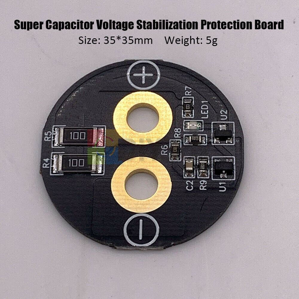 Super Farad Capacitor 2.7-16V 16.6-3400F + Protection Board