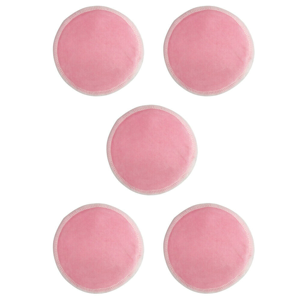 10pcs Makeup Remover Pad Bamboo Cotton Cosmetic Removal Pads Soft Reusable, 8cm
