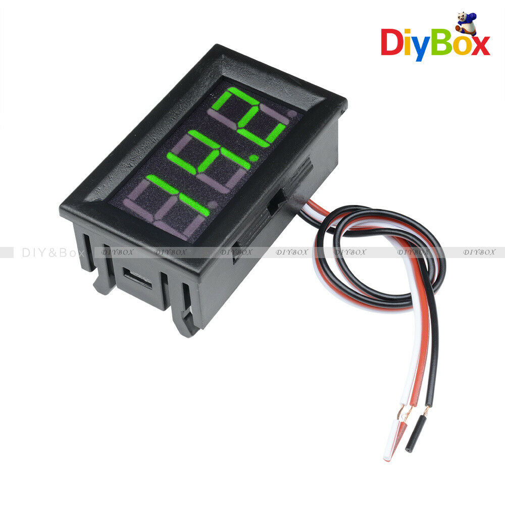 0.56" DC4.7-30.0V LED Digital Voltmeter Panel Accurate Meter 3 Wire Green