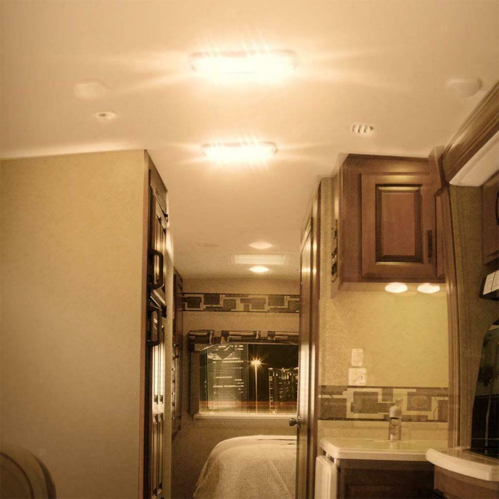 48LED Double Lamp Touch Dimmable Car Reading Light DC11-18V 6000-6500k 6W