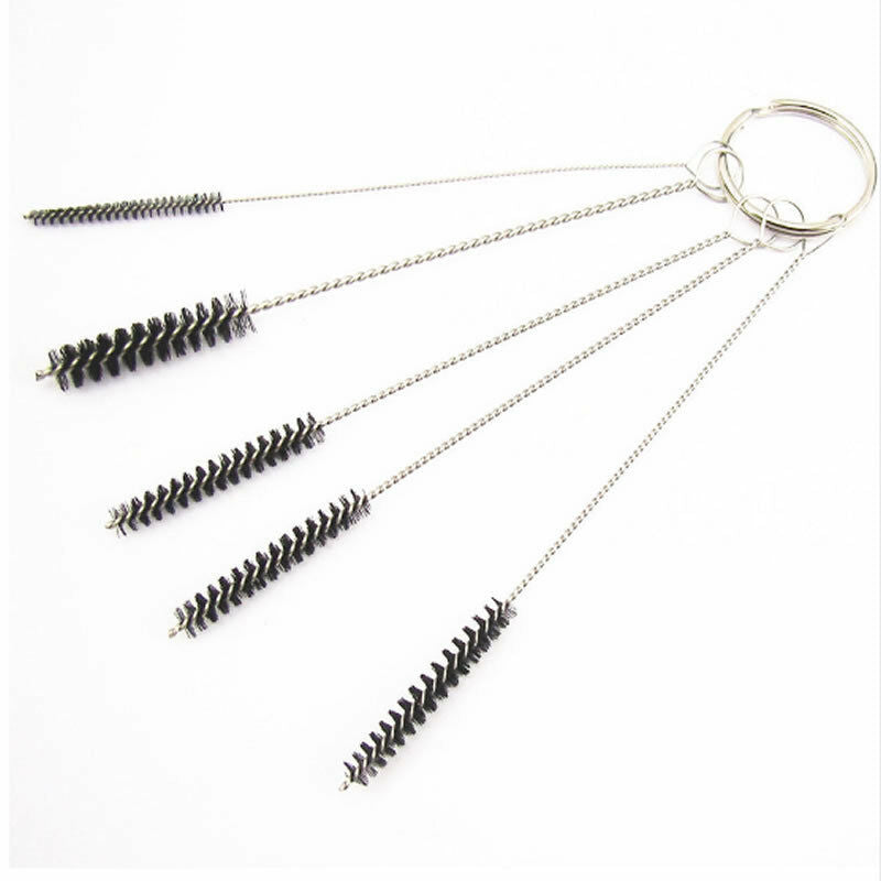 Carburetor Carbon Dirt Jet Remove 10 Cleaning Needles + 5 Brushes Tool Kits
