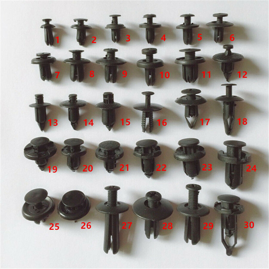 150Pcs Mixed Car Bumper Leaf Plate Fender Trunk Screw Rivets Fastener Clips Kit