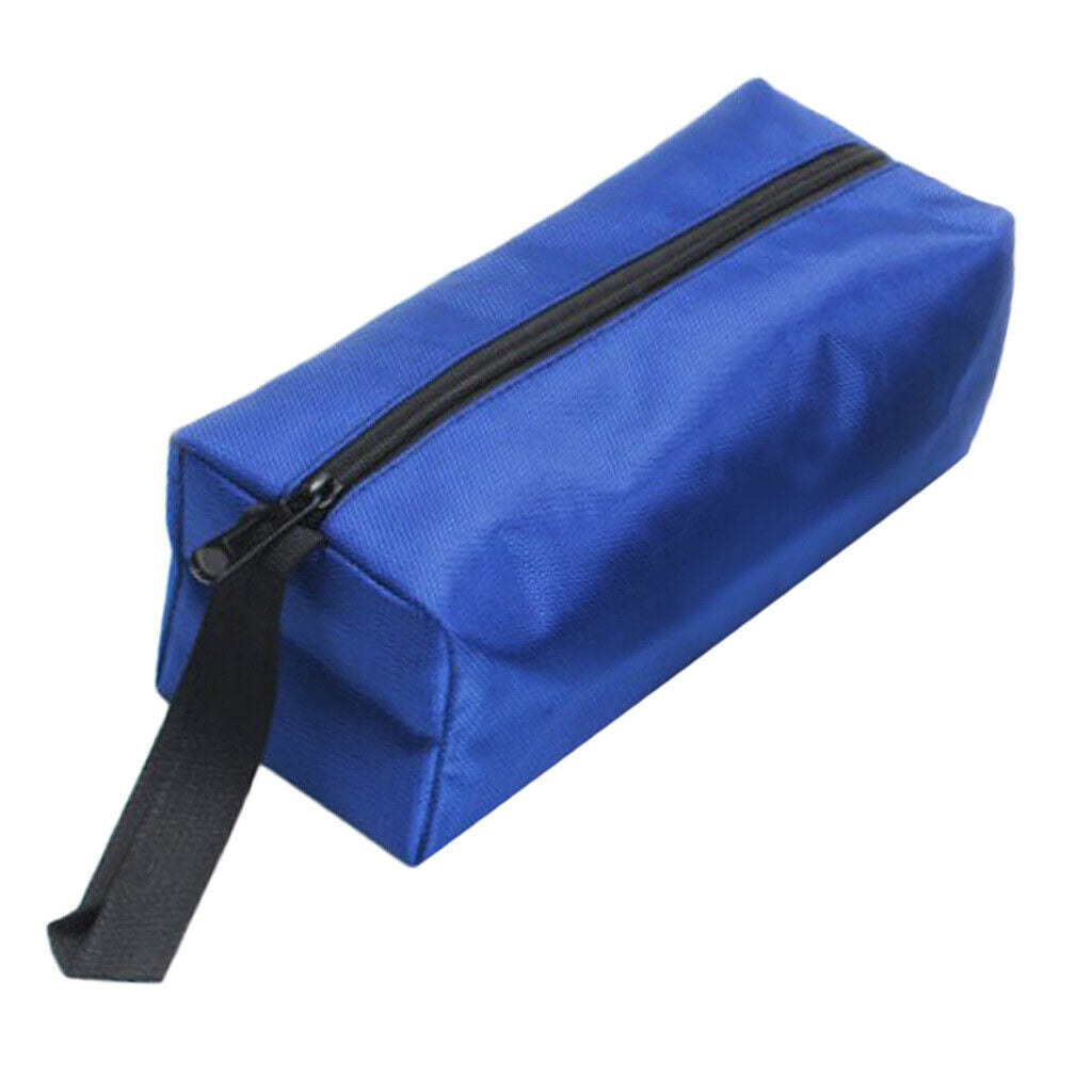 Zipper Tools Bag Multifunctional Oxford Cloth Pouch Organizer Blue L 1680D