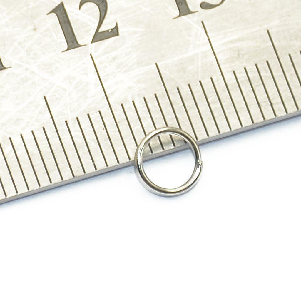 200pcs   SPLIT RINGS Key Chain Key Rings Small Rings 6mm