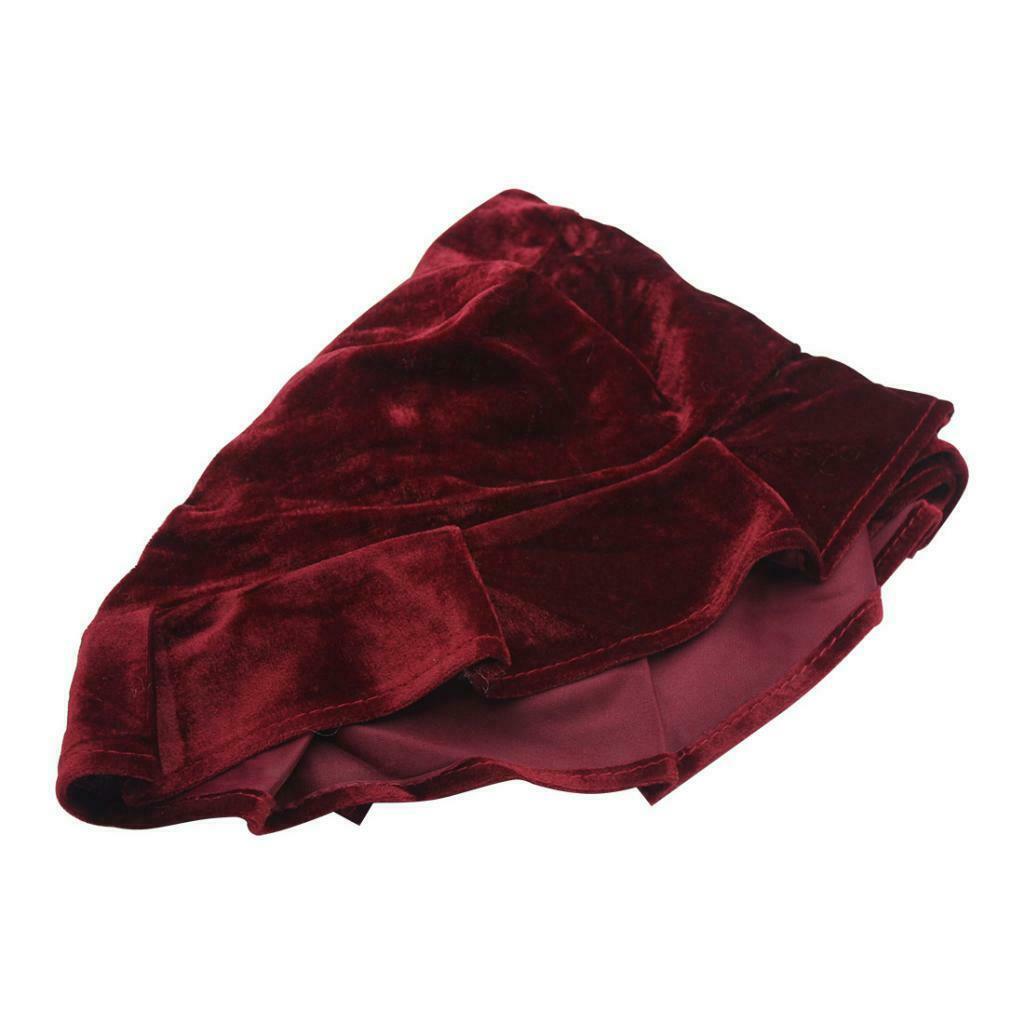 Velvet Piano Dual Seat Stool Cover Pad Cushion 750x350mm Wind Red