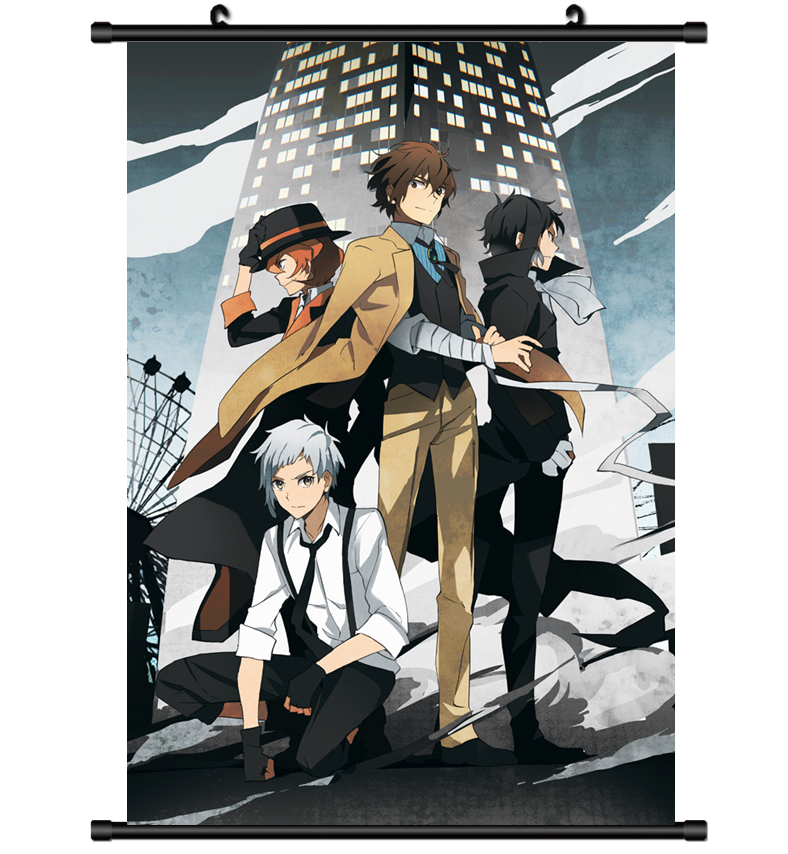 3891 Anime Bungou Stray Dogs wall Poster Scroll