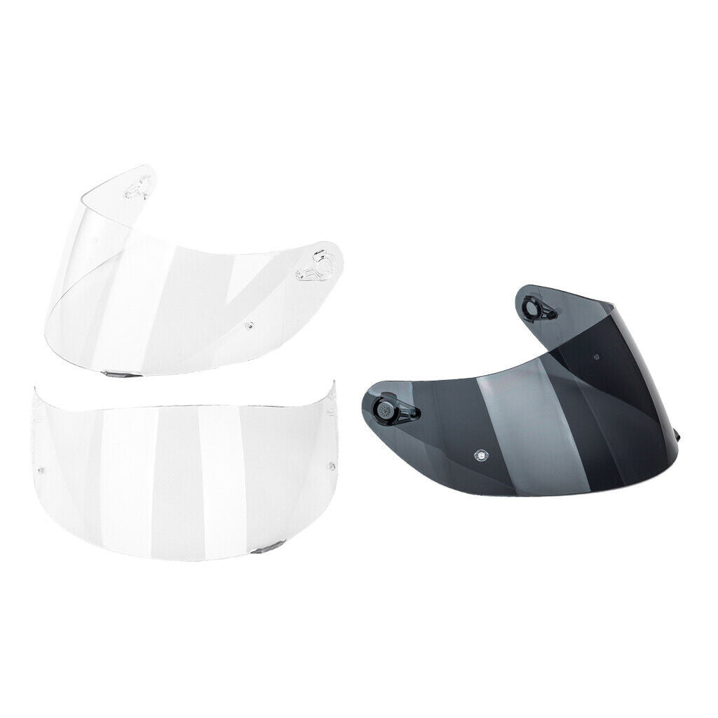 3Pcs Anti-UV Motorcycle Helmet Full Face Shield Lens Visor for AGV K3 Motor Bike