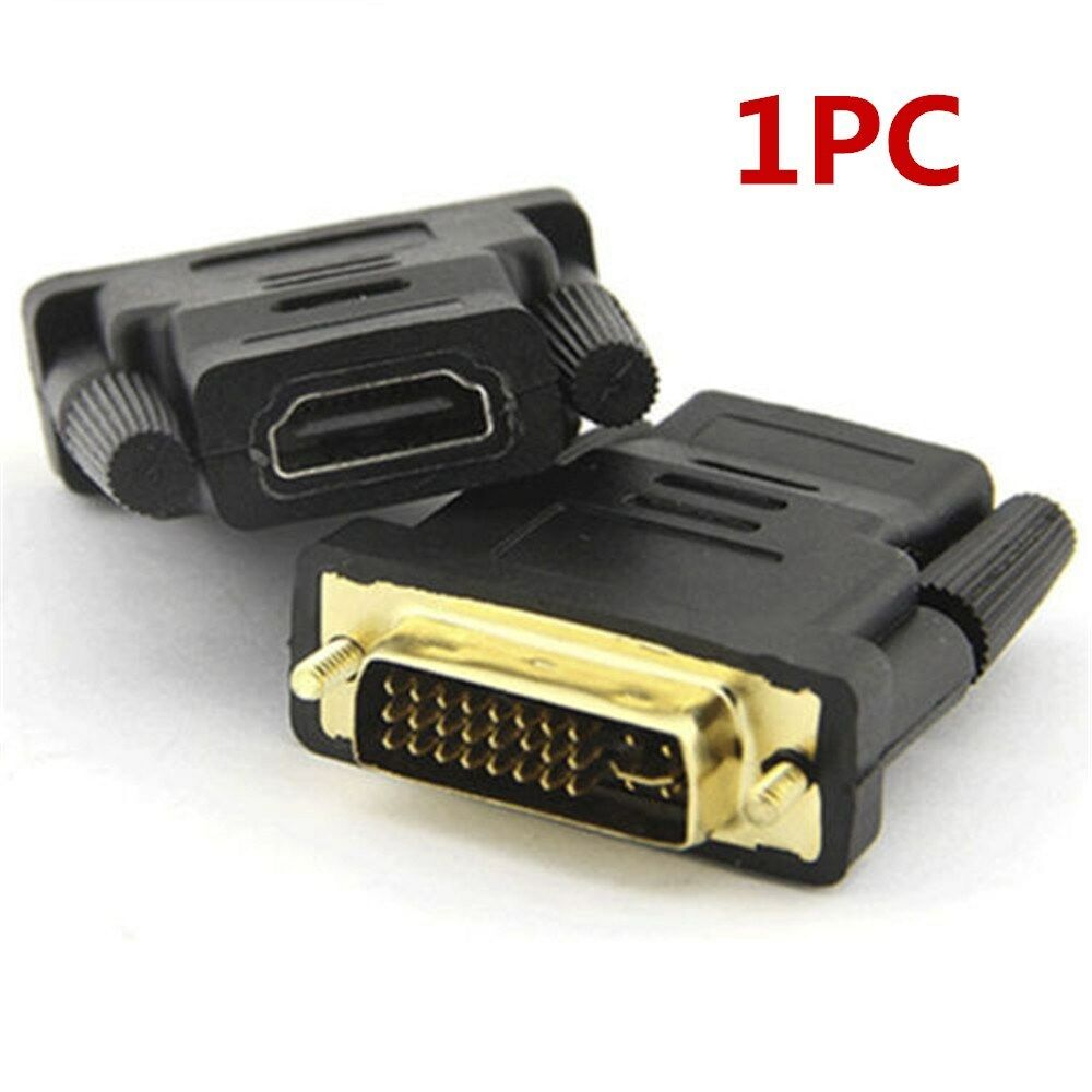 Black HDMI Female to Female/24+1Pin DVI Male/VGA /HDMI Male Adapter Connector