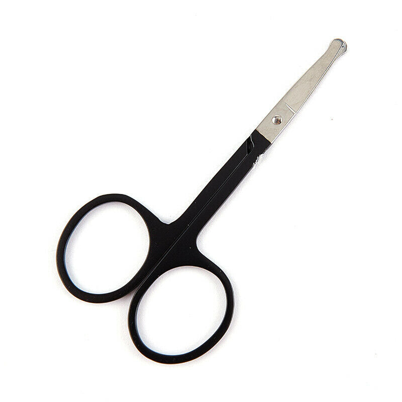 1 Stainless Steel Nose Eyebrow And Eyelash Trimmer Round Head Hair Removal T Rf