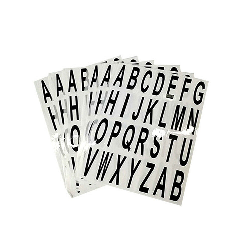 5 Sheets A-Z Alphabet Stickers Labels Self Adhesive Capital Letters Tags Craft