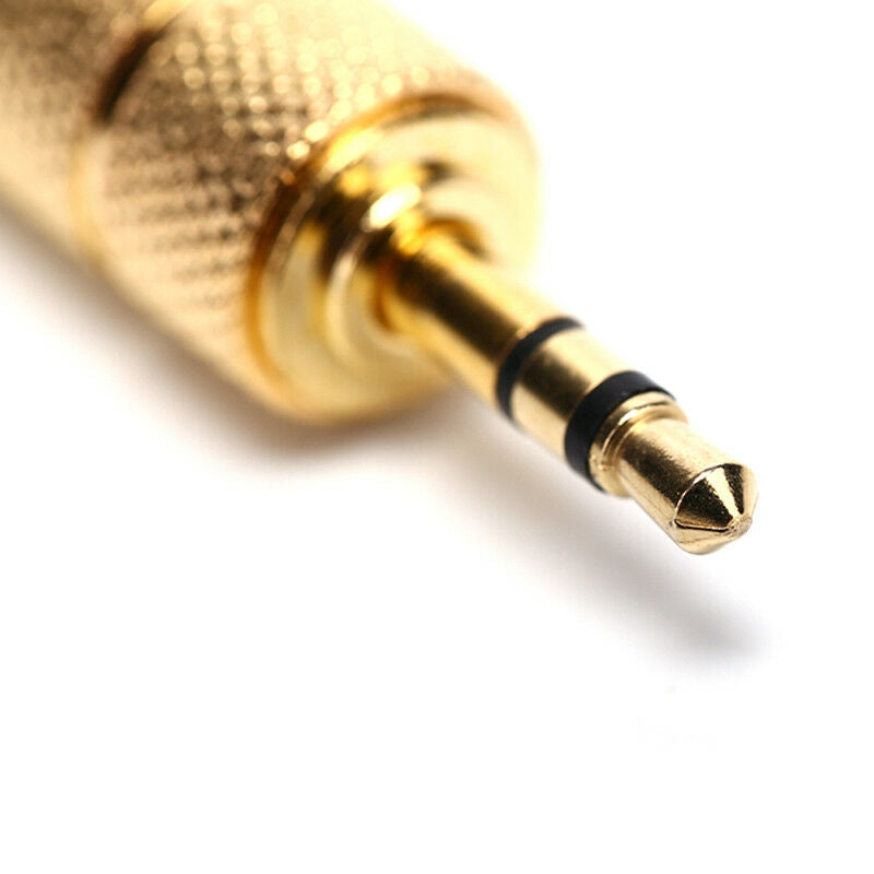 3.5Mm Male To 6.35Mm Female Stereo Audio Plug Headphone Jack Adapter Convert XC