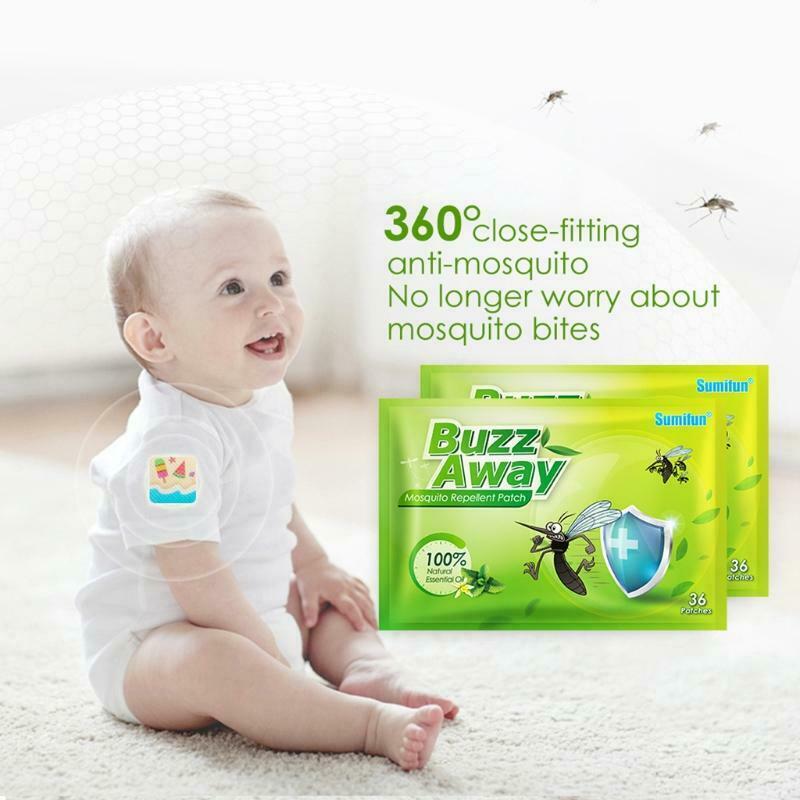 36pcs Mosquitoes Patch Pest Control Repel Mosquitoes Insects Kids Outdoor Camp