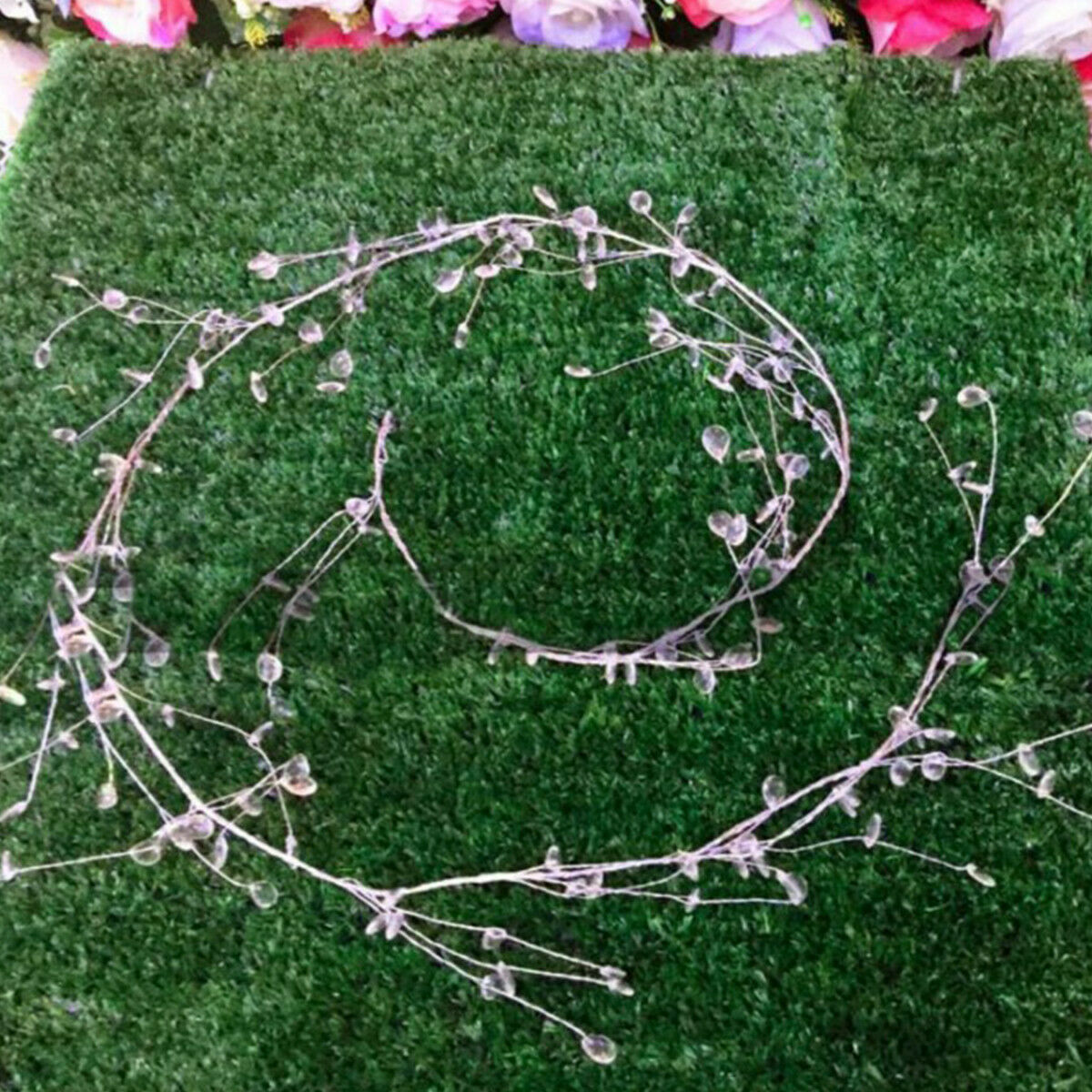 150cm Acrylic Crystal Bead Chandelier Garland Hanging Wedding Curtain DIY Decor