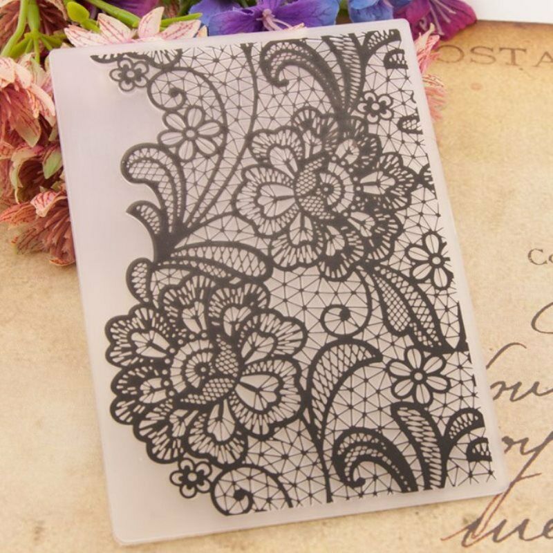 Magic flower Embossing Plastic For Scrapbooking DIY Template Fondant Ca.l8