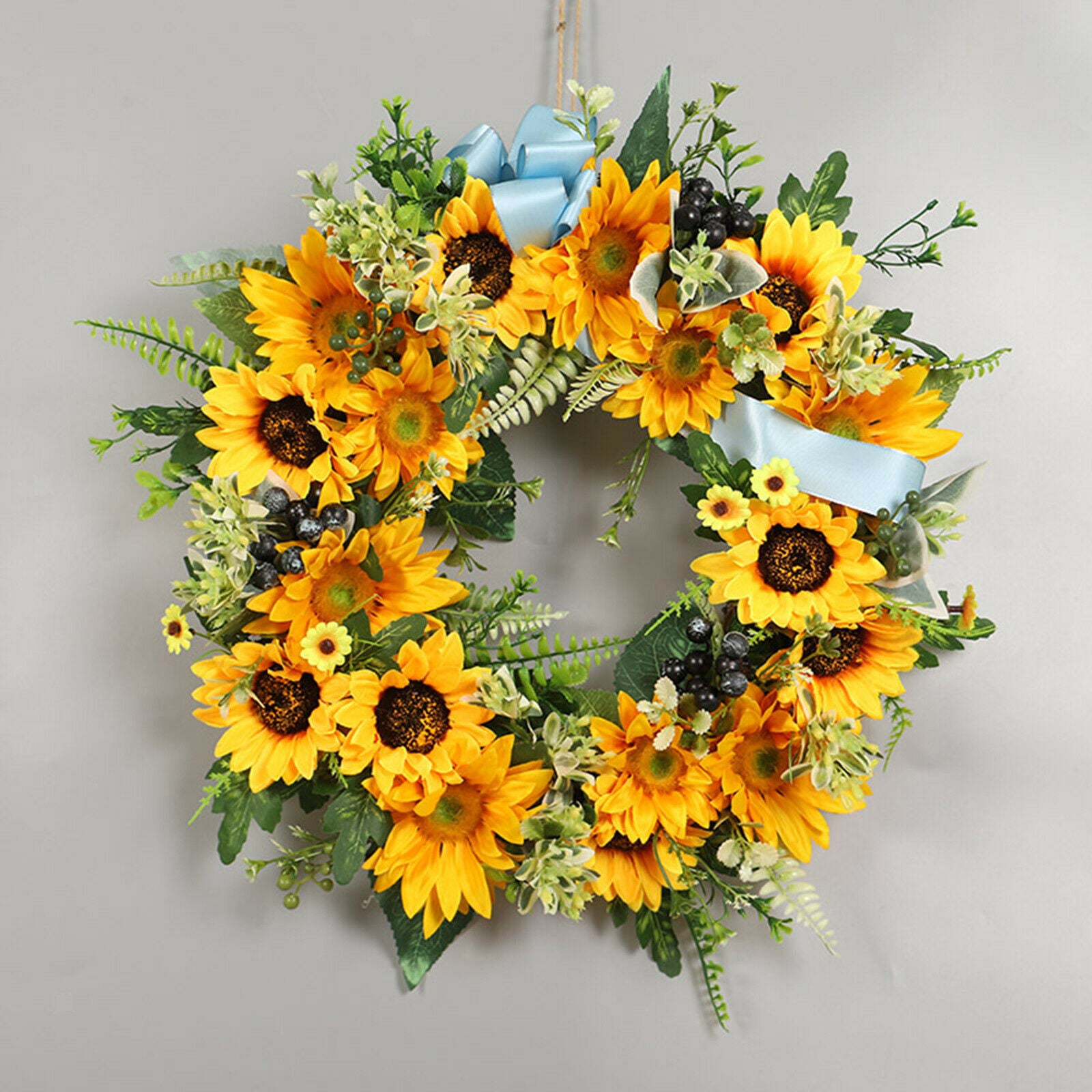 Sun Flower Wreath Flower Pendant Garland Wedding Window Living Room Patio