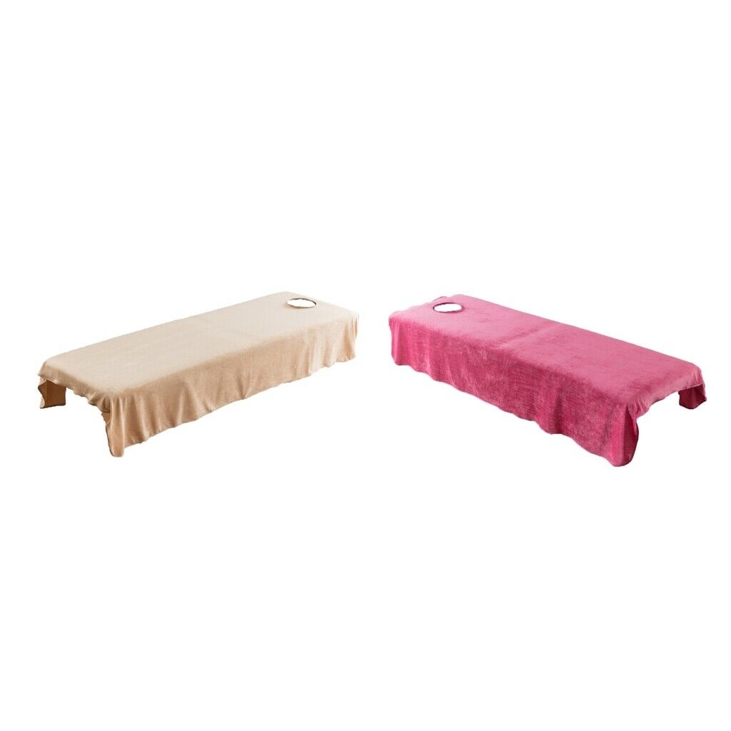 2pcs/set 80x190cm Velvet Massage Table Cover Cloth Beauty Spa Bed Flat Sheet
