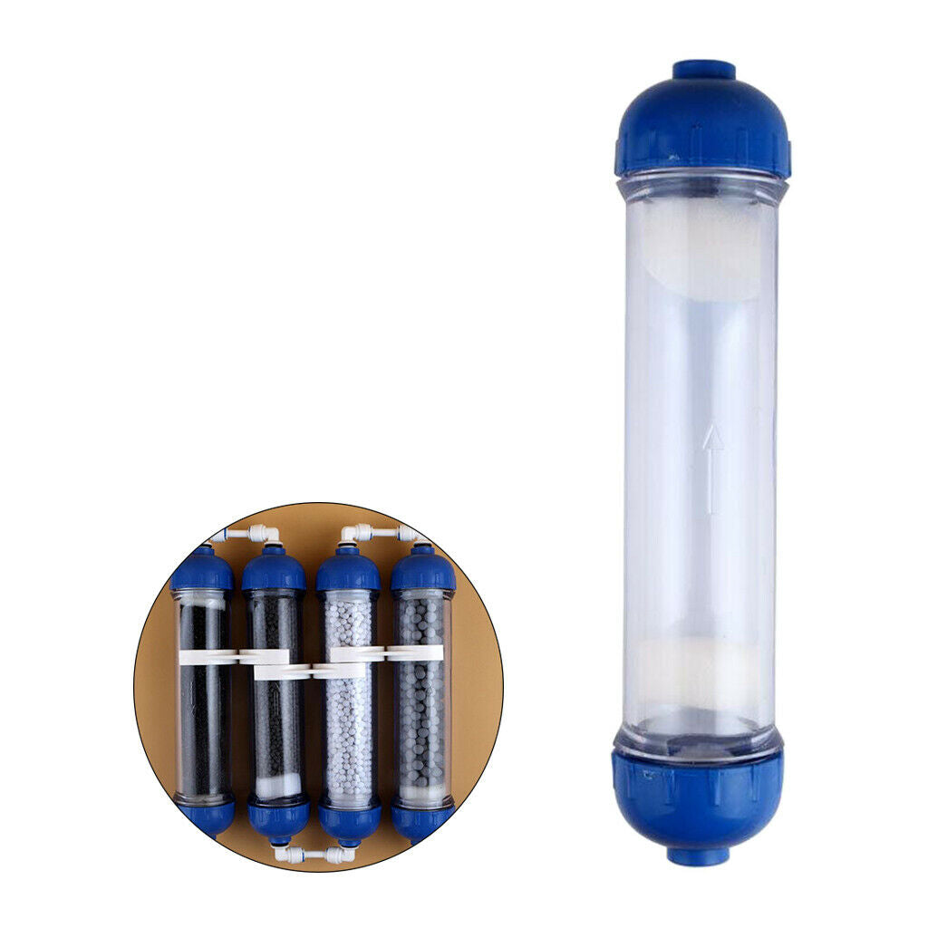 Water Filter Housing Empty Bottle Two Open Ends Refillable Filter Shell