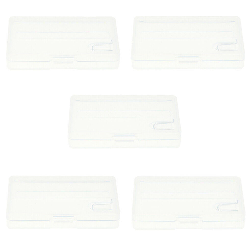 Lock & Store 5 Battery Storage Containers Organizers Set Store Plastic Case Box