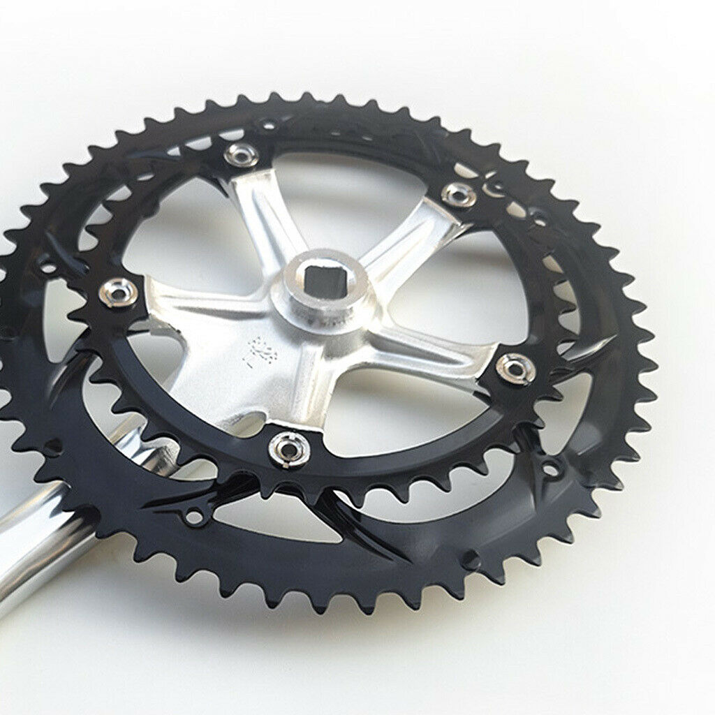 Aluminum Alloy 50T-58T Bike Crankarms with Narrow Wide Tooth Design, 130mm BCD