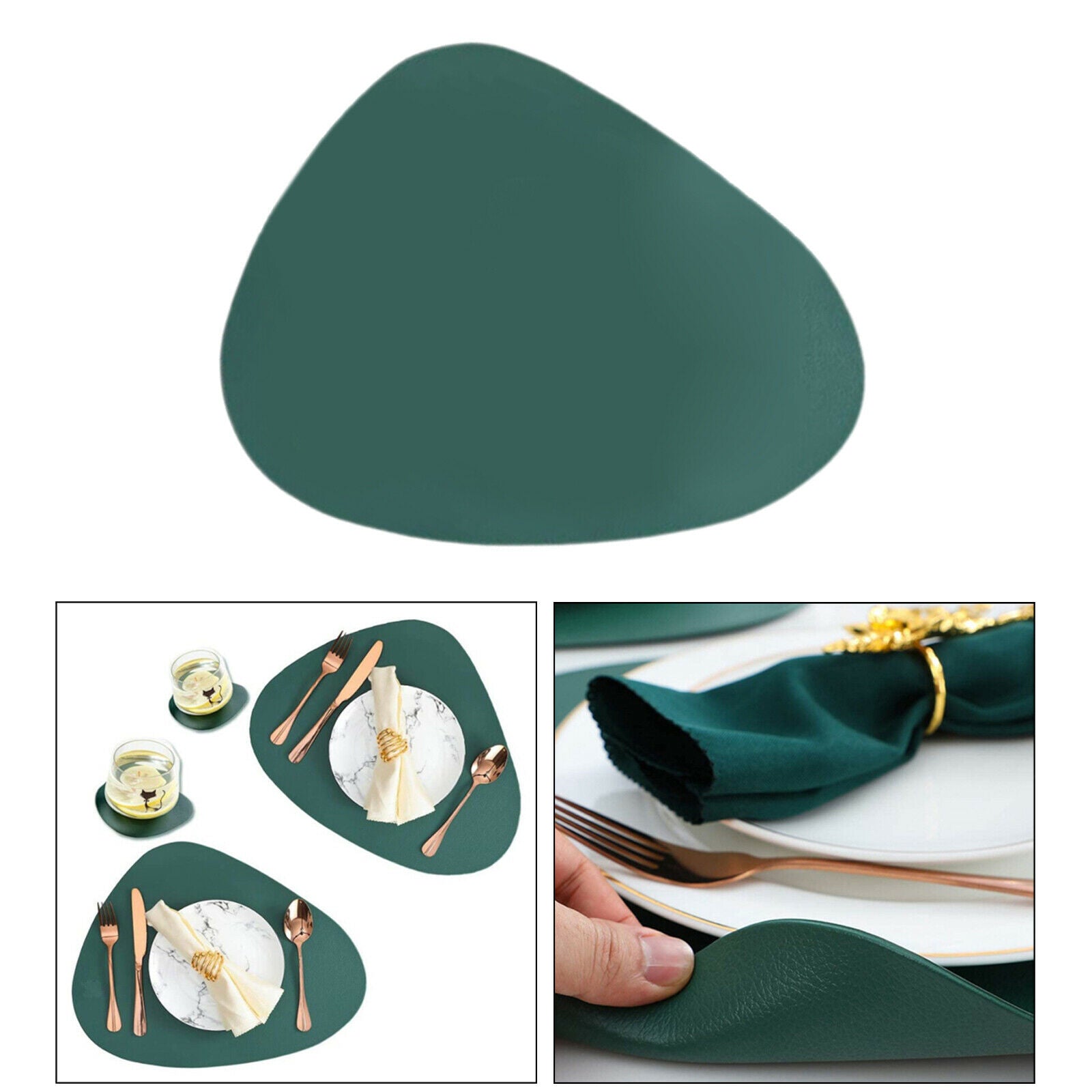 Leather Placemat Household Heat Insulation Pad Table Mat Waterproof Oilproof