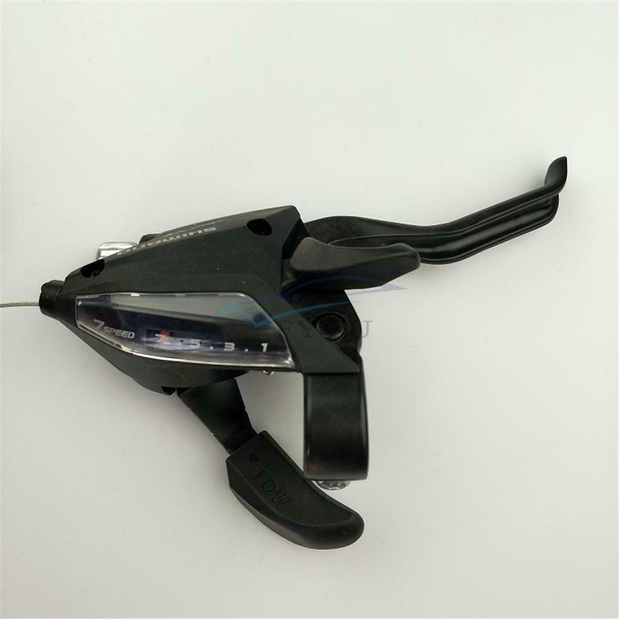 1 Pair of Black 3x7 Speed Mountain Bike Bicycle Brake Levers with Shift Levers