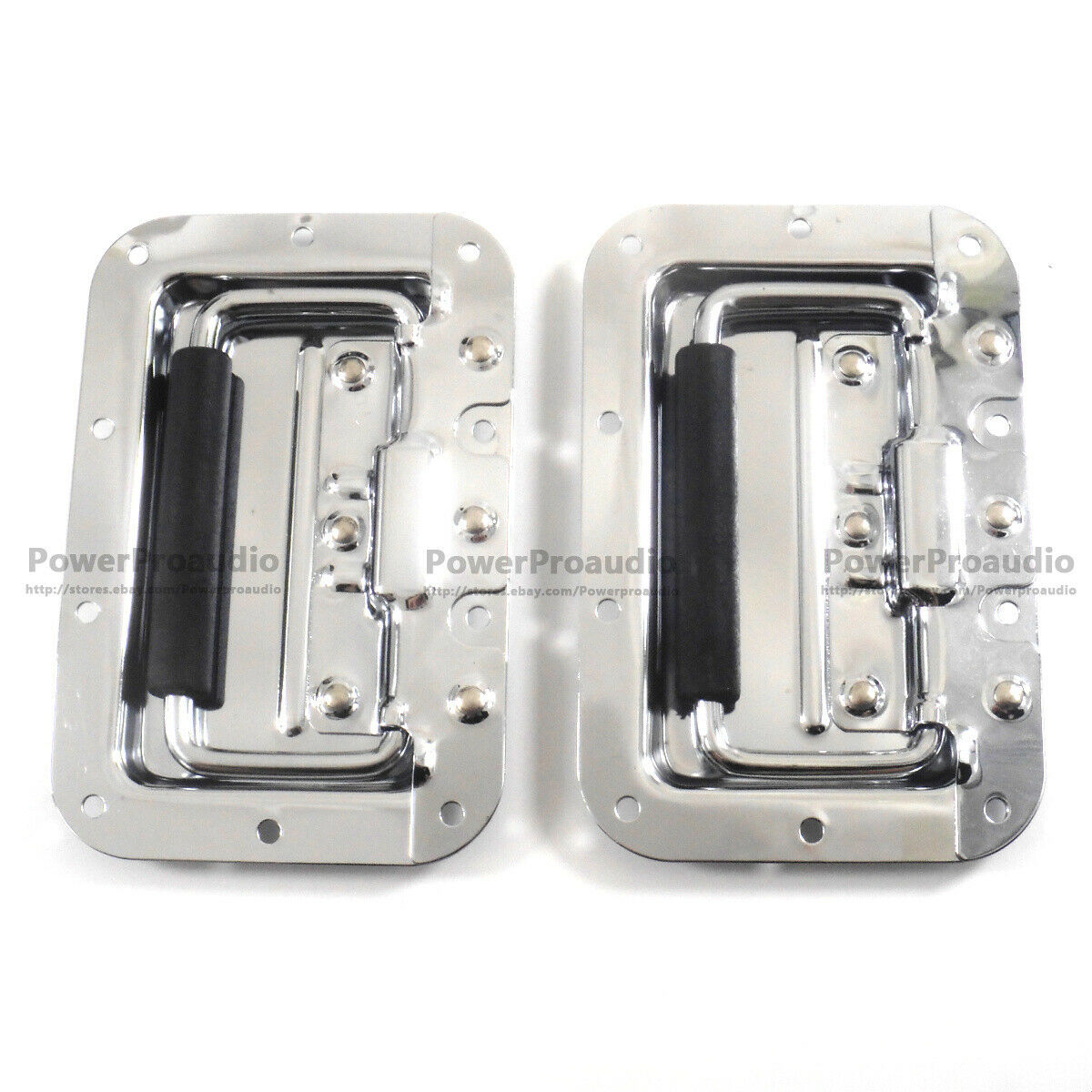 2 Pcs Chrome Recessed Handles For ATA Flight Case Spring Loaded 160mm x 108mm
