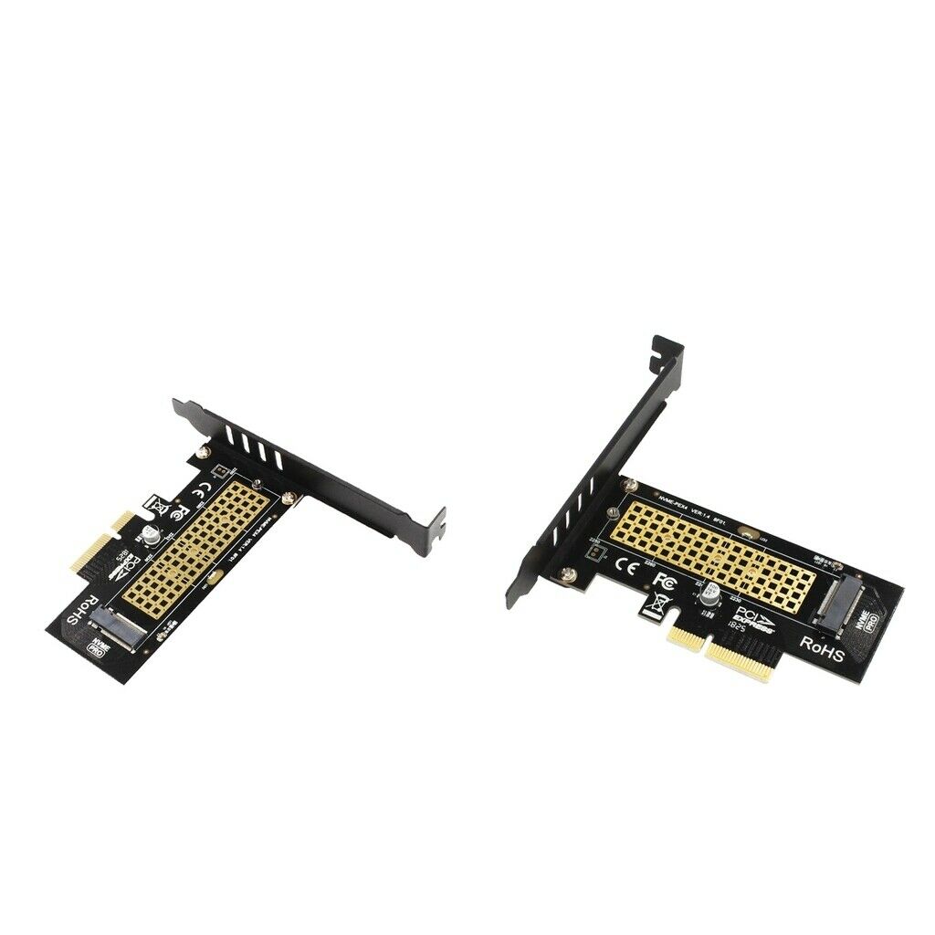 2piece M.2 to PCIe Adapter, NVME M2 SSD to PCI-e 3.0 x4 Gen3 Host Expansion Card
