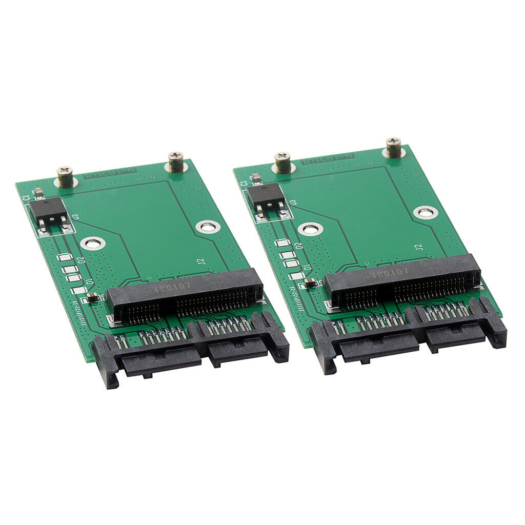2 Pieces Premium MSATA To 7+9 1.8" Micro SATA Converter Adapter For Notebook