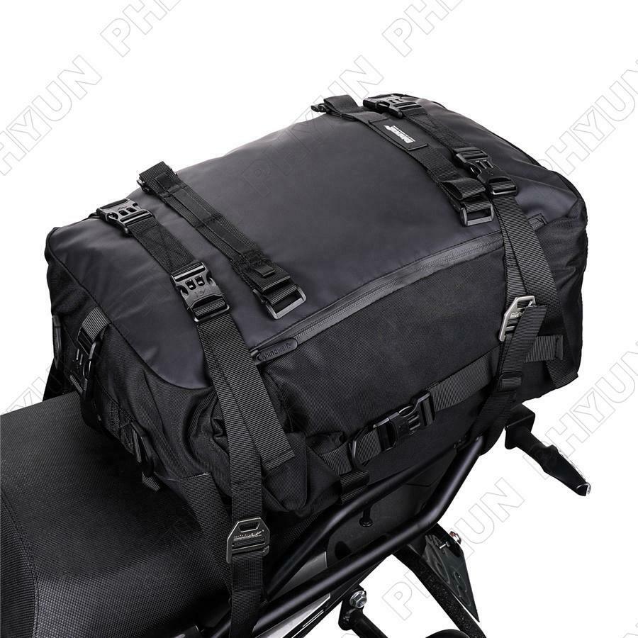 10L Motorcycle Scooter Tail Bag Top Case Bag w/ Straps Universal Waterproof