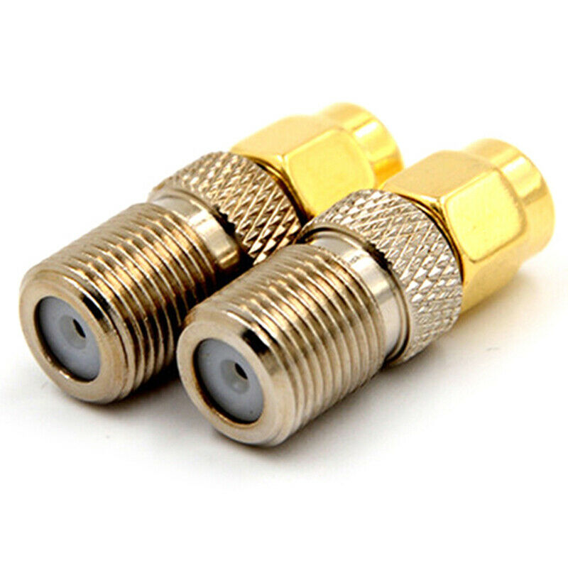 1PC F Female Jack to SMA Male Plug Straight RF Coax Coaxial Connector Ada.l8