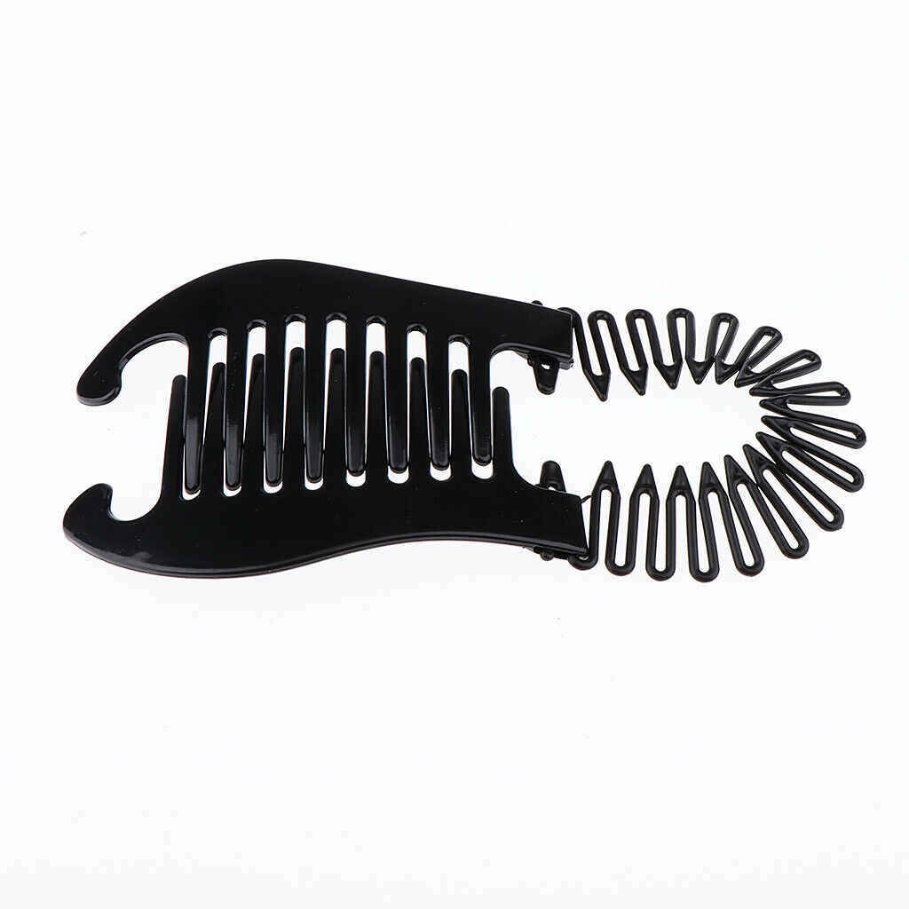 6x Durable Plastic Styling Braiding Clips Bun Donut Braids Claw Clamps Grip