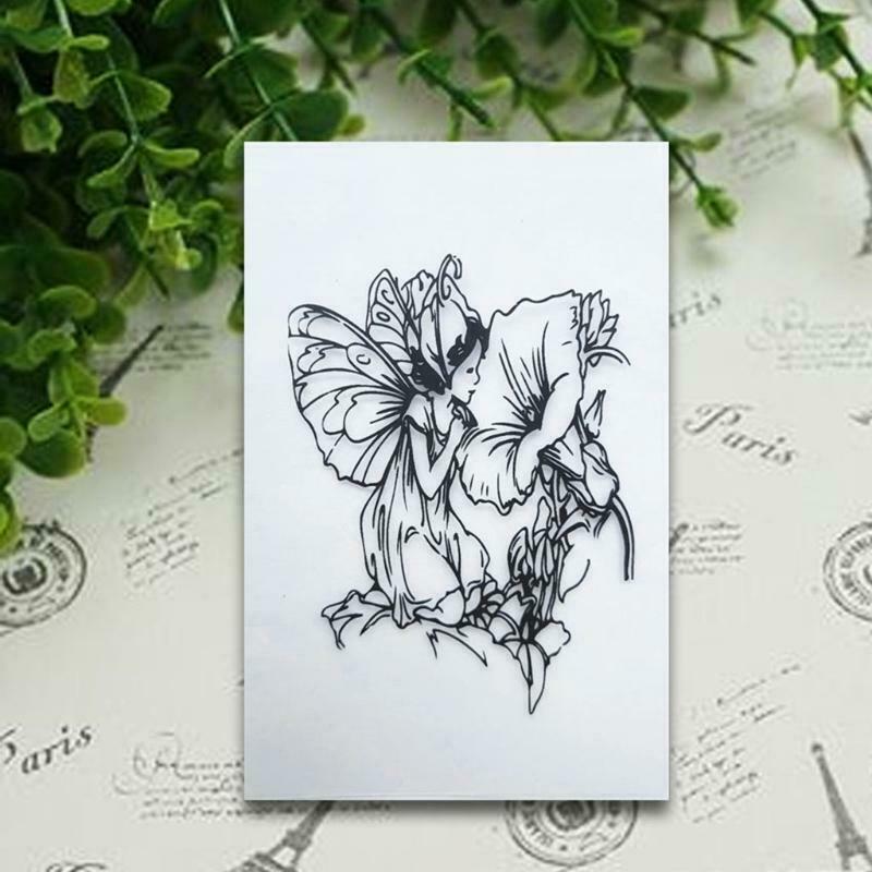 Morning Glory Fairy Border Die-Cut Border Cutting Stencils for DIY Scrapbooking