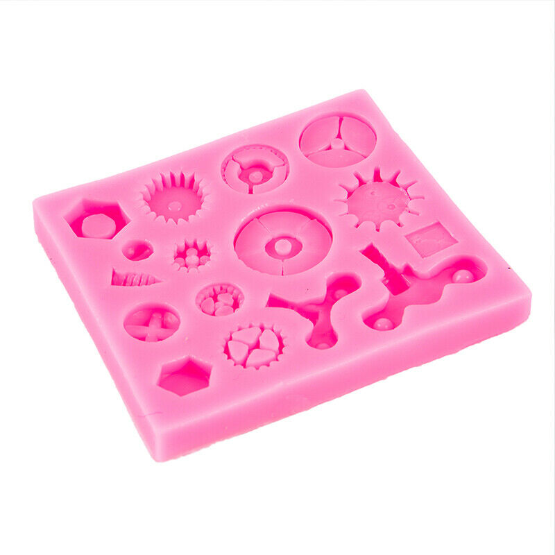 Mechanical Screw Gear Cake Border Fondant Cake Molds for Kitchen Baking T.l8