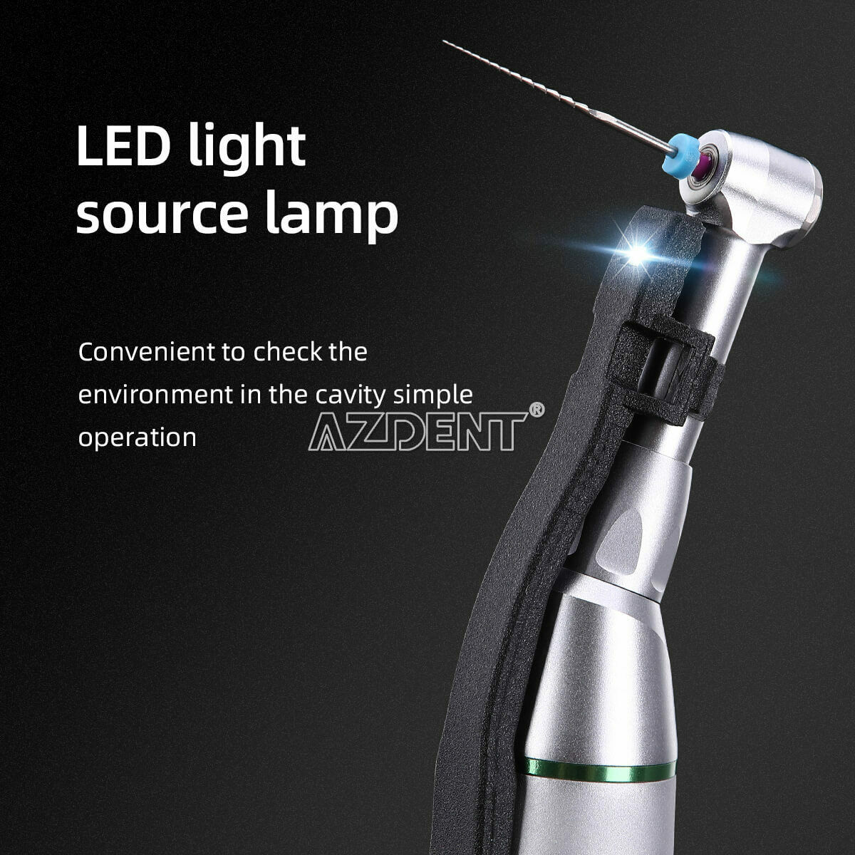 Dental Wireless Endo Motor LED Treament 9 Program 16:1 Standard Contra Angle