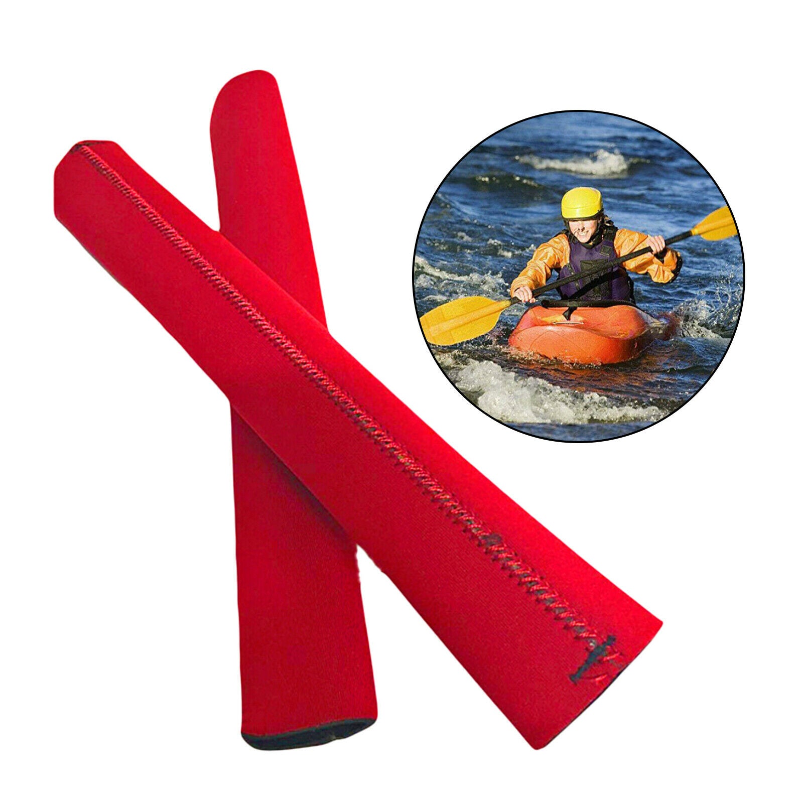 Kayak Grips 30cm 1Pair Neoprene Canoe Boat Grips Paddling Kayaking Red