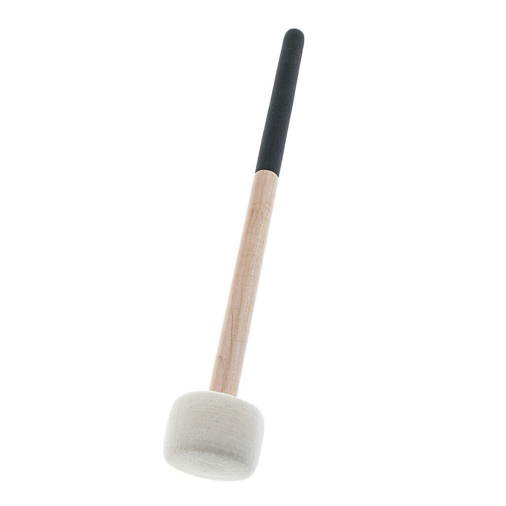 1 Piece Bass Drum Mallet Stick Felt Head for Marching Band Parts
