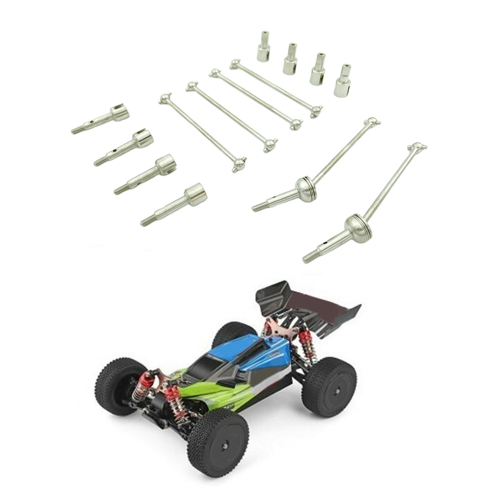 Metal Front Drive Shaft Dogbone Parts for WLtoys 144001 1/14 RC Car Buggy