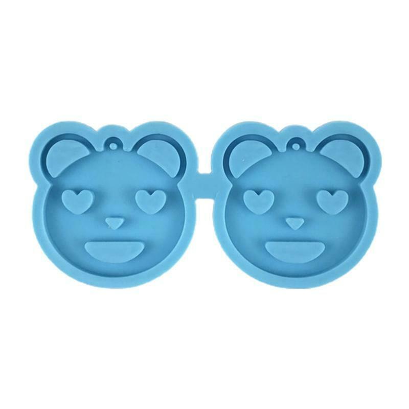 Diy Glossy Bears Earrings Ear Studs Decorative Pendant Silicone Mold