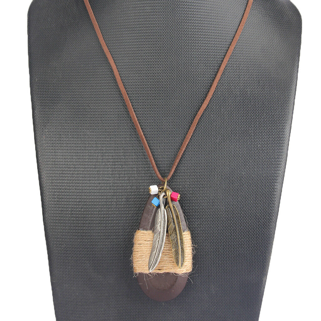 Retro Style  Waterdrop Pendant Necklace Jewelry Ethnic Style